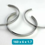 Стальной браслет с гравировкой 160x6x1.7 мм