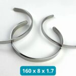 Стальной браслет с гравировкой 160x8x1.7 мм